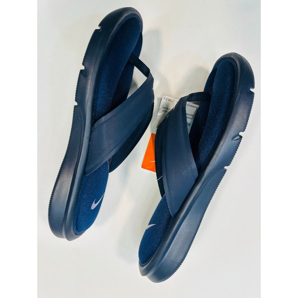 Nike Women’s Ultra Comfort Thong Sandals in Navy Blue Size 6. - Picture 5 of 7
